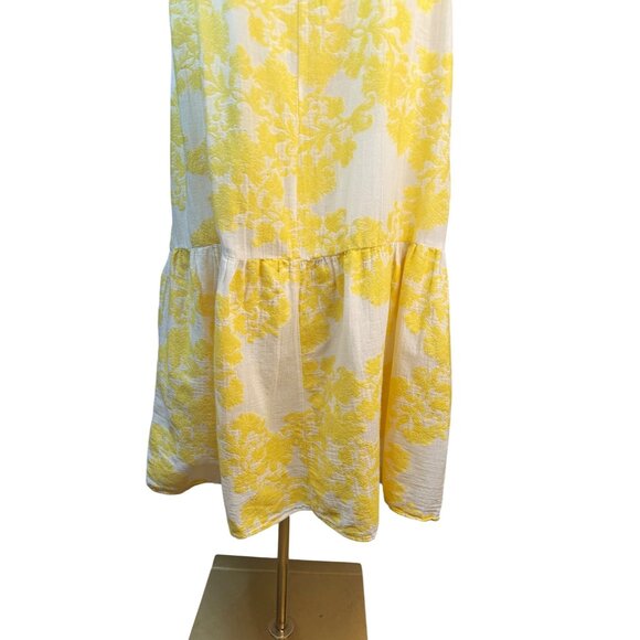 2/$30 ZARA XS-S Yellow & White Floral Cotton Dress - Picture 12 of 14